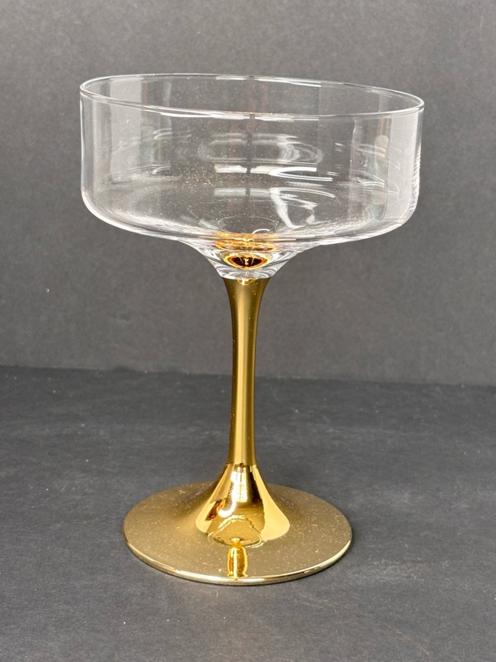 Anthropologie NIB 2 Pack Zaza Honey Luster Stemless Martini Glasses Iridescent - Picture 11 of 15